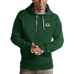 Green Bay Packers Antigua Logo Victory Pullover Hoodie Green | NFL