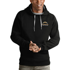 Los Angeles Chargers Antigua Logo Victory Pullover Hoodie Black | NFL