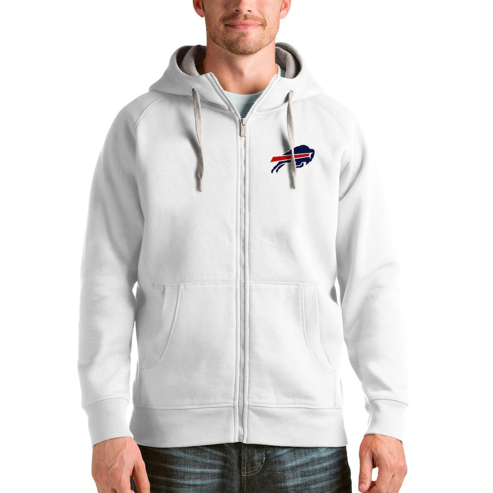 Buffalo Bills Antigua Victory Full-Zip Hoodie White | NFL