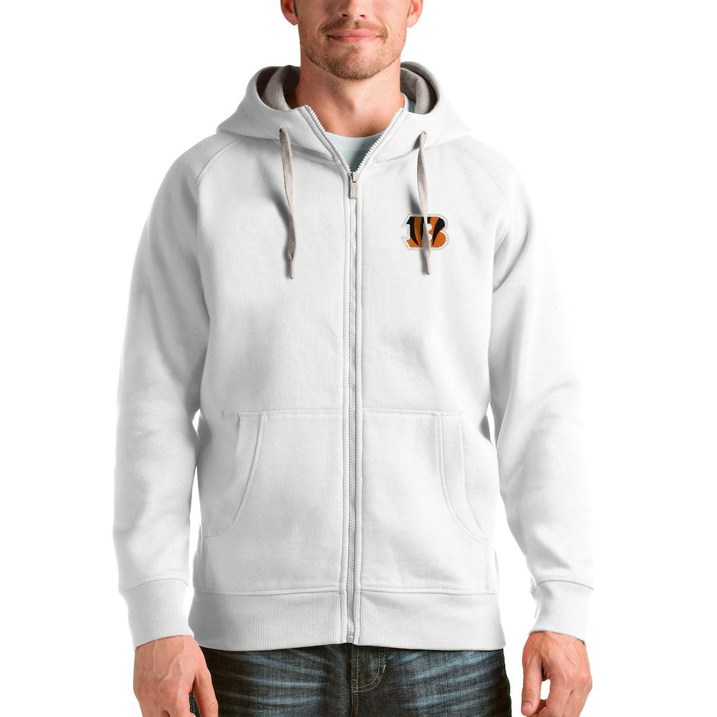 Cincinnati Bengals Antigua Victory Full-Zip Hoodie White | NFL
