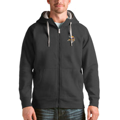 Minnesota Vikings Antigua Victory Full-Zip Hoodie Charcoal | NFL