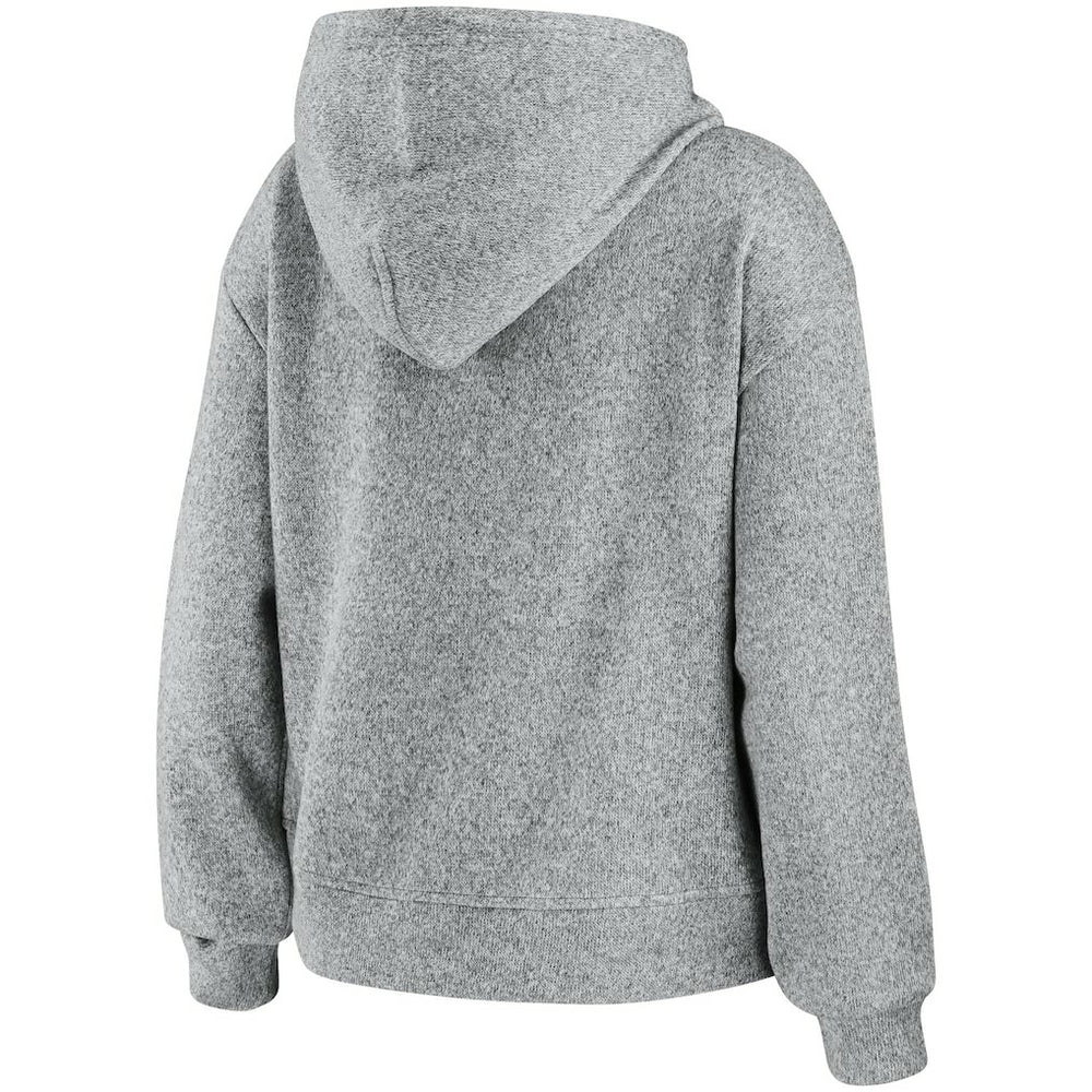 Carolina Panthers WEAR by Erin Andrews Women's Full-Zip Hoodie Heathered Gray | NFL