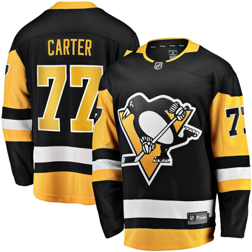 Jeff Carter Pittsburgh Penguins Fanatics Home Breakaway Replica Jersey - Black - NHL