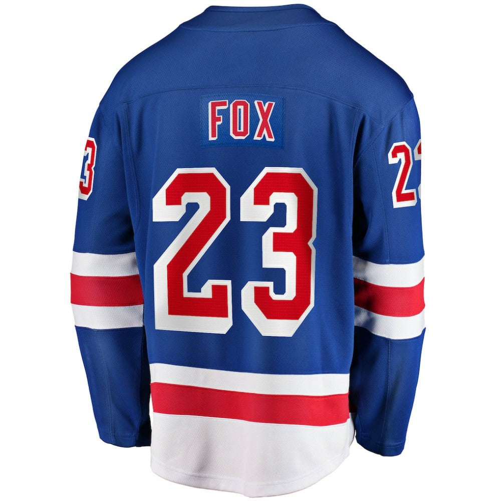 Adam Fox New York Rangers Fanatics Home Breakaway Replica Jersey - Blue - NHL