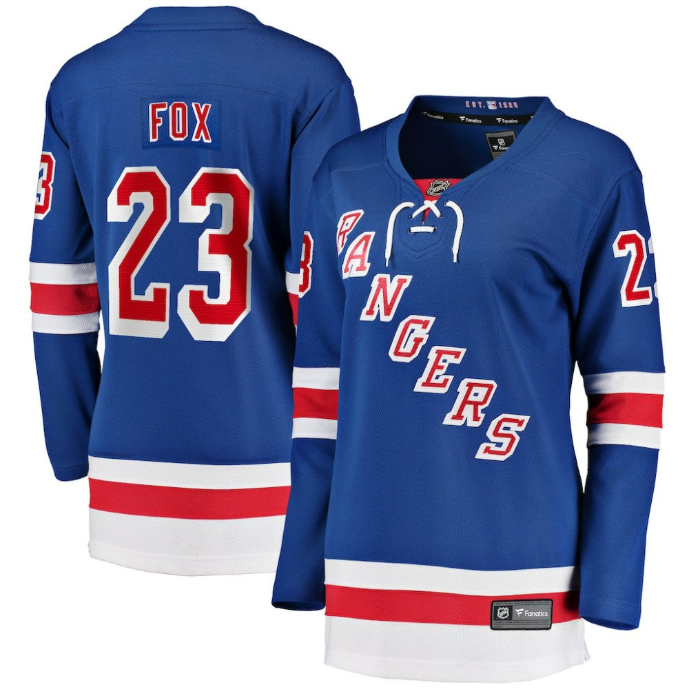 Adam Fox New York Rangers Fanatics Women's Home Breakaway Jersey - Blue - NHL