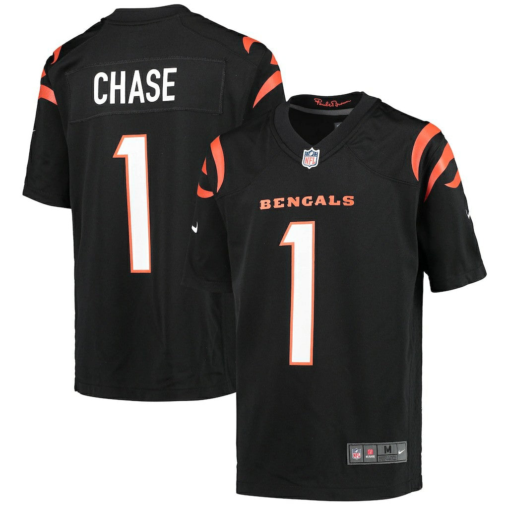 Ja'Marr Chase Cincinnati Bengals Youth Game Jersey Black | Nike for Sale
