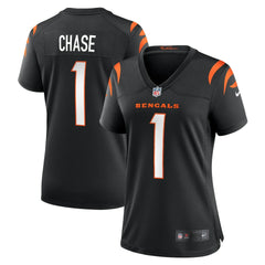 Ja'Marr Chase Cincinnati Bengals Women's Game Jersey Black | Nike for Sale