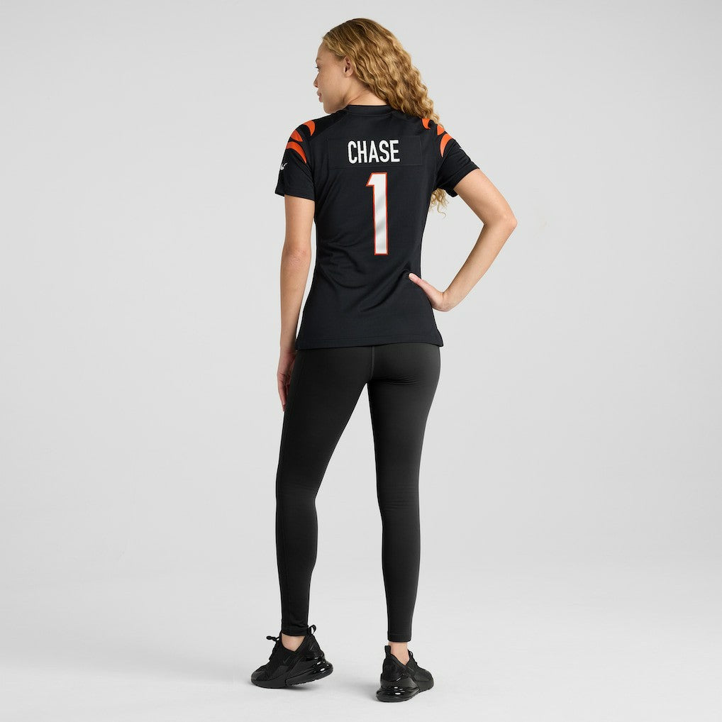 Ja'Marr Chase Cincinnati Bengals Women's Game Jersey Black | Nike for Sale