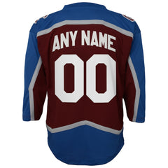 Colorado Avalanche Youth Home Custom Replica Jersey - Burgundy - NHL