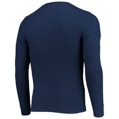 Tennessee Titans Junk Food Thermal Henley Long Sleeve T-Shirt Navy | NFL