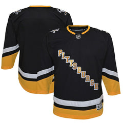 Pittsburgh Penguins Youth 2021/22 Alternate Premier Jersey - Black - NHL