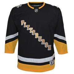 Pittsburgh Penguins Youth 2021/22 Alternate Premier Jersey - Black - NHL