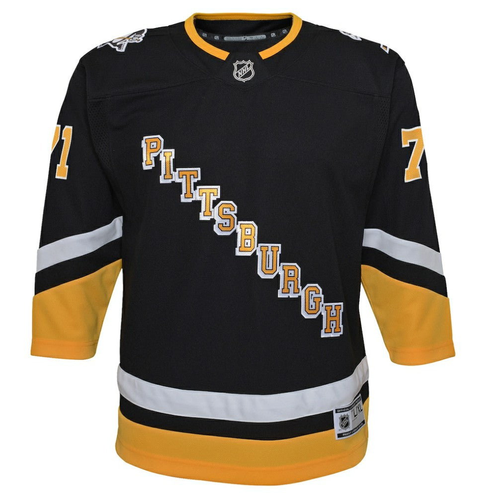 Evgeni Malkin Pittsburgh Penguins Youth 2021/22 Alternate Premier Player Jersey - Black - NHL