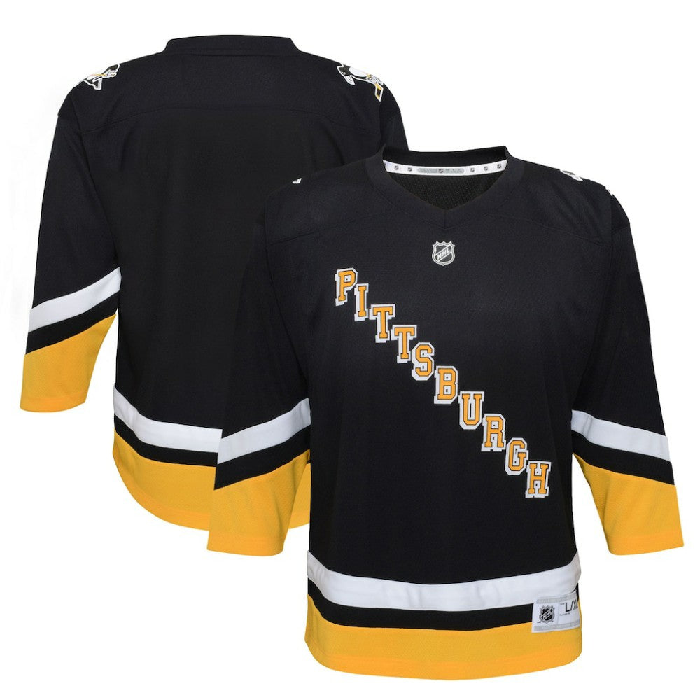 Pittsburgh Penguins Youth 2021/22 Alternate Replica Jersey - Black - NHL
