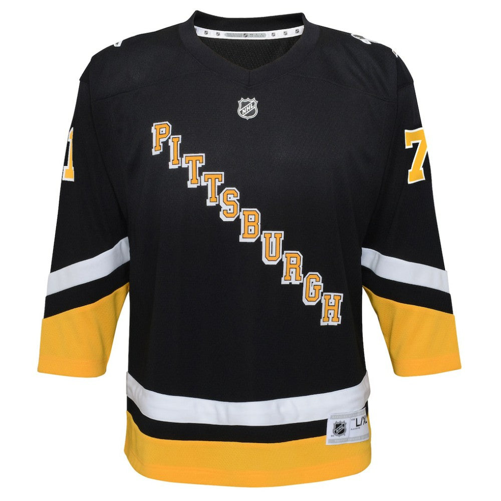 Evgeni Malkin Pittsburgh Penguins Youth 2021/22 Alternate Replica Player Jersey - Black - NHL