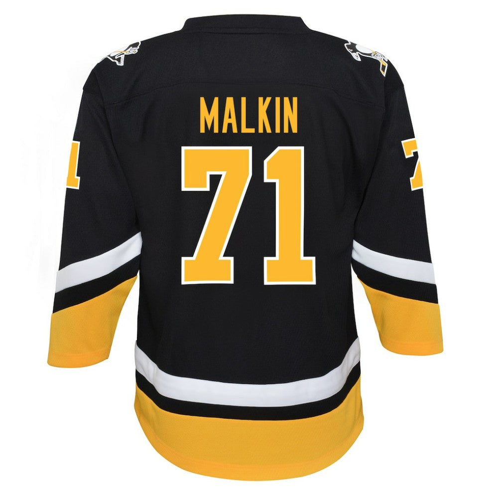 Evgeni Malkin Pittsburgh Penguins Youth 2021/22 Alternate Replica Player Jersey - Black - NHL