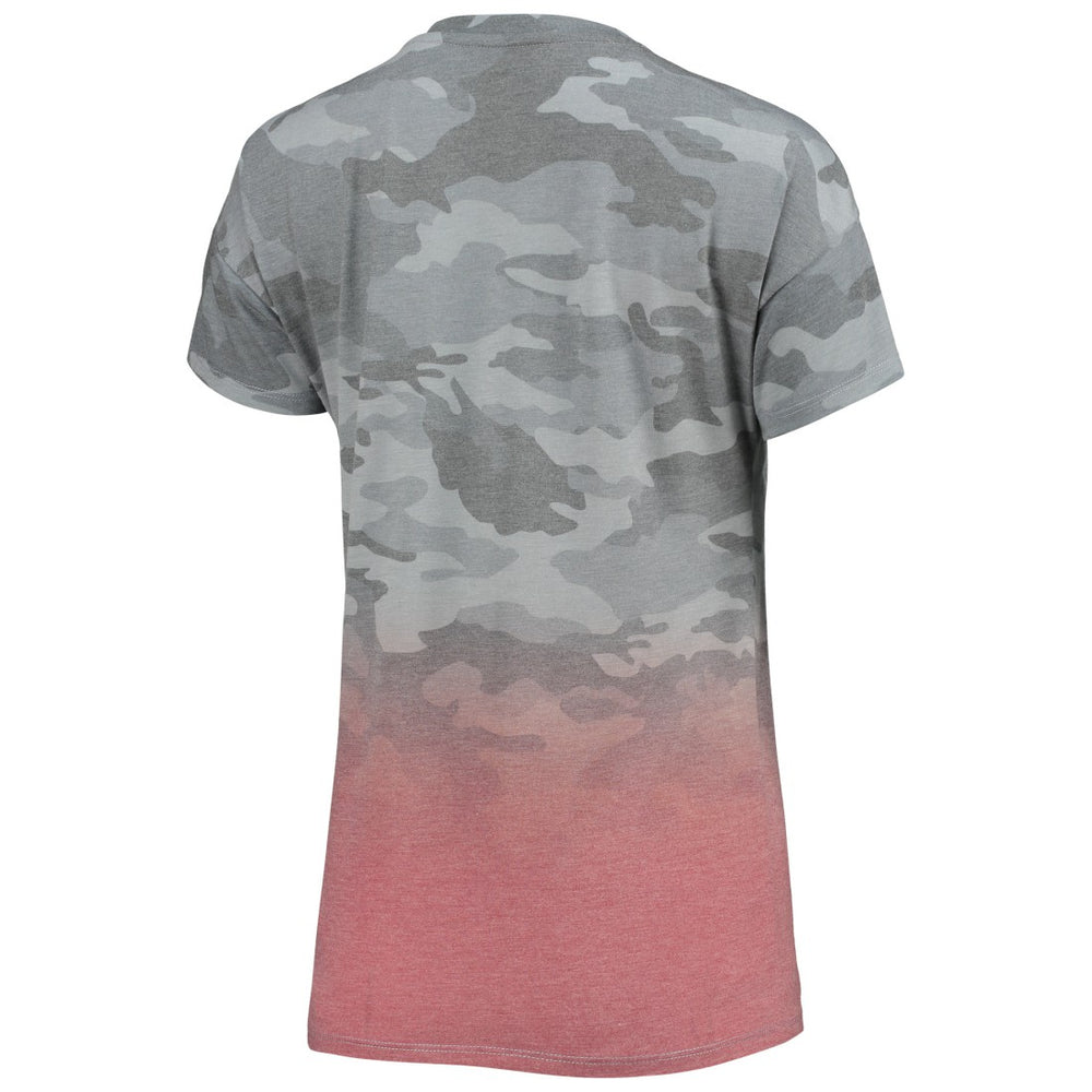 Tampa Bay Buccaneers Juniors Beth Camo Dip-Dye T-Shirt Gray/Red | NFL