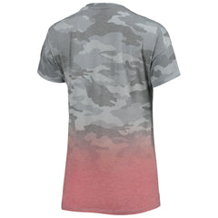 Tampa Bay Buccaneers Juniors Beth Camo Dip-Dye T-Shirt Gray/Red | NFL