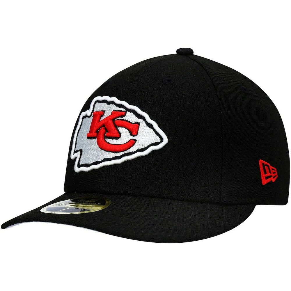 Kansas City Chiefs New Era Omaha Low Profile 59FIFTY Fitted Hat Black | NFL
