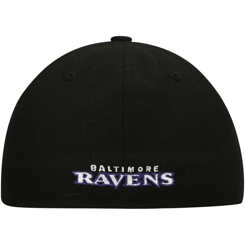 Baltimore Ravens New Era Omaha Low Profile 59FIFTY Fitted Hat Black | NFL