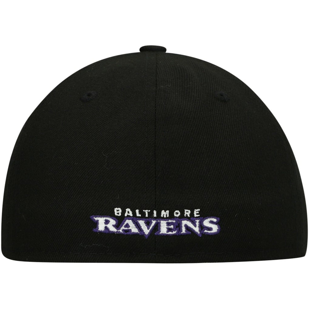 Baltimore Ravens New Era Omaha Low Profile 59FIFTY Fitted Hat Black | NFL