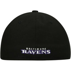 Baltimore Ravens New Era Omaha Low Profile 59FIFTY Fitted Hat Black | NFL