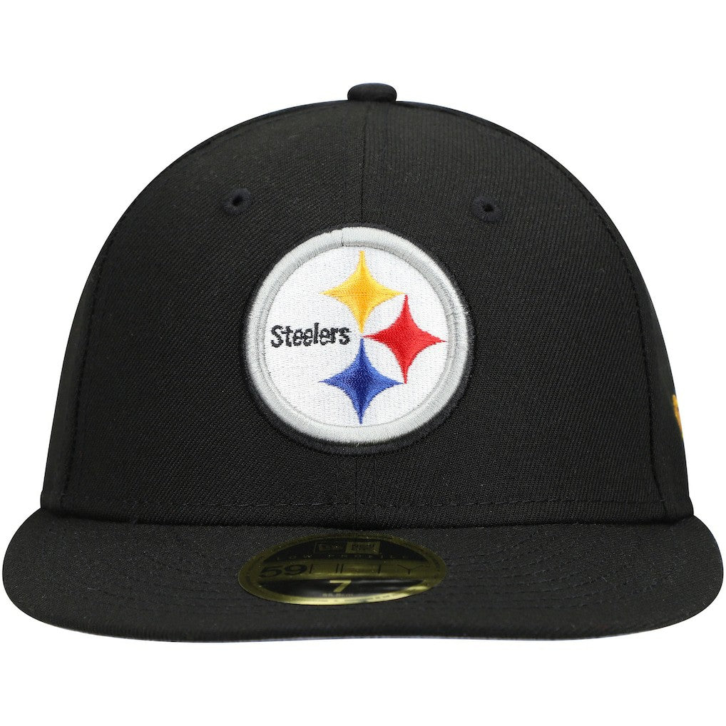 Pittsburgh Steelers New Era Omaha Low Profile 59FIFTY Fitted Hat Black | NFL