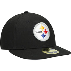 Pittsburgh Steelers New Era Omaha Low Profile 59FIFTY Fitted Hat Black | NFL