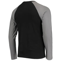 Las Vegas Raiders New Era League Raglan Long Sleeve T-Shirt Black/Gray | NFL