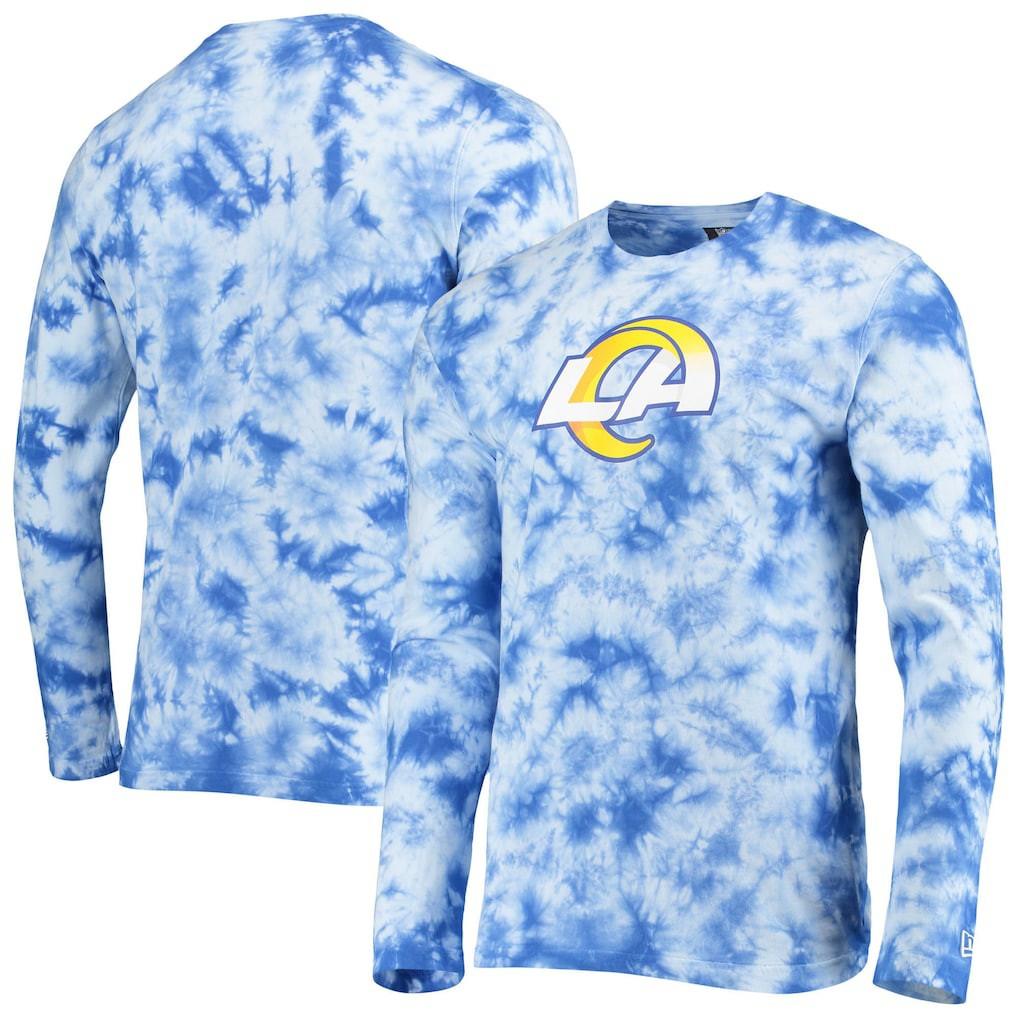 Los Angeles Rams New Era Tie-Dye Long Sleeve T-Shirt Royal | NFL