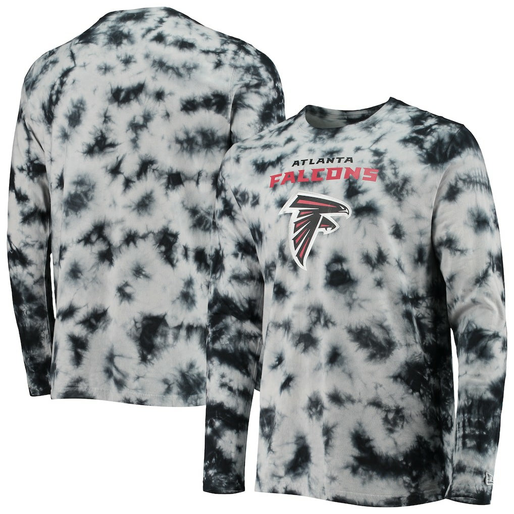 Atlanta Falcons New Era Tie-Dye Long Sleeve T-Shirt Black | NFL