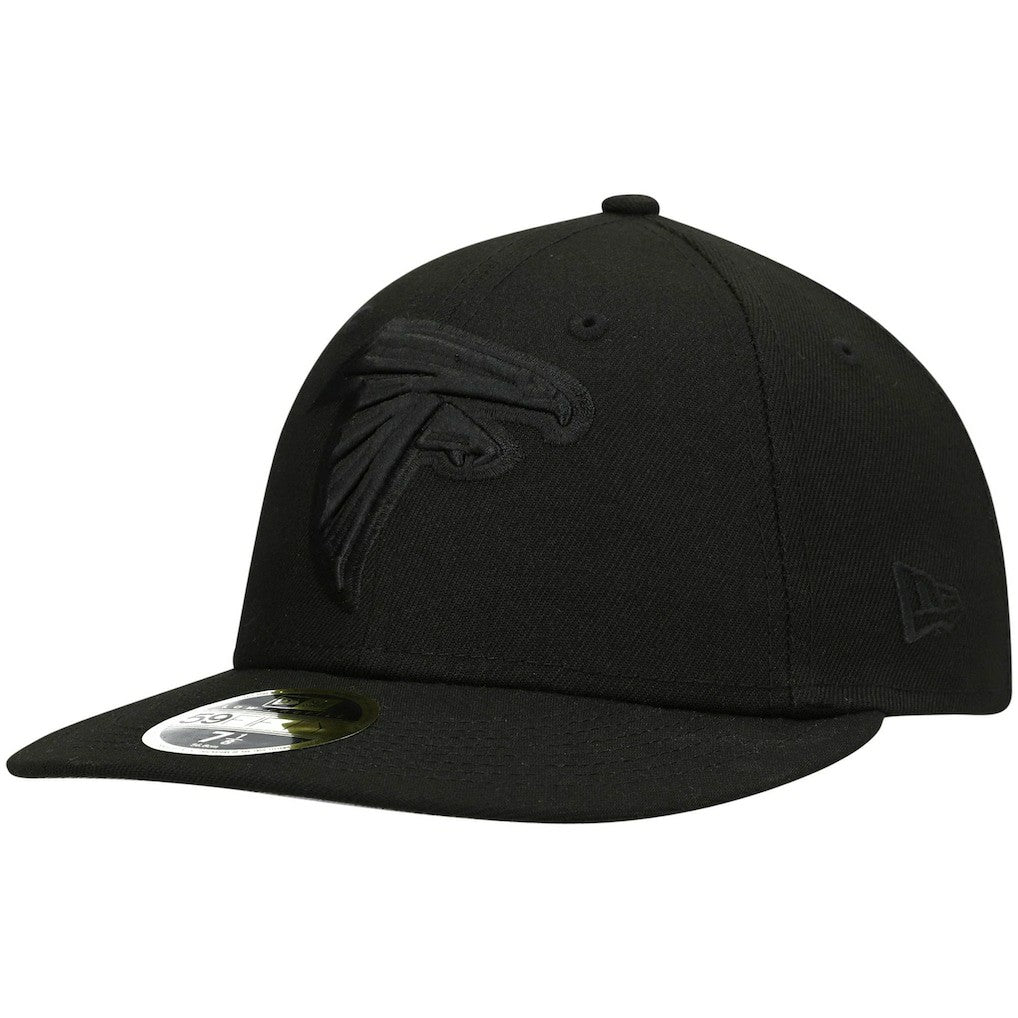Atlanta Falcons New Era Black on Black Low Profile 59FIFTY II Fitted Hat Black | NFL