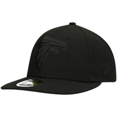 Atlanta Falcons New Era Black on Black Low Profile 59FIFTY II Fitted Hat Black | NFL