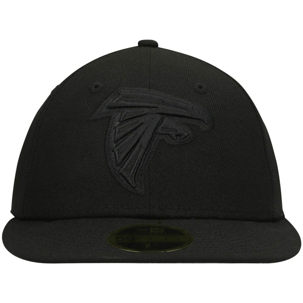Atlanta Falcons New Era Black on Black Low Profile 59FIFTY II Fitted Hat Black | NFL