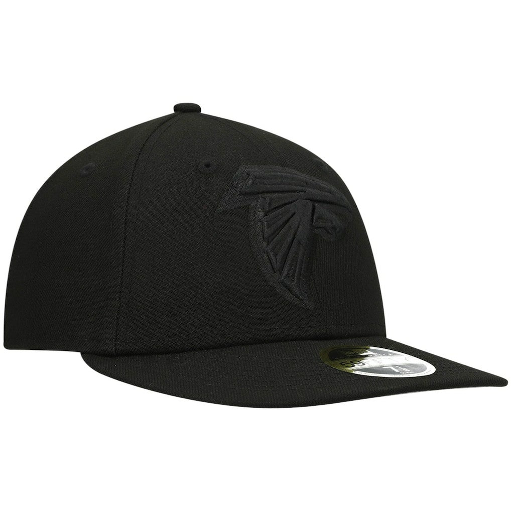 Atlanta Falcons New Era Black on Black Low Profile 59FIFTY II Fitted Hat Black | NFL