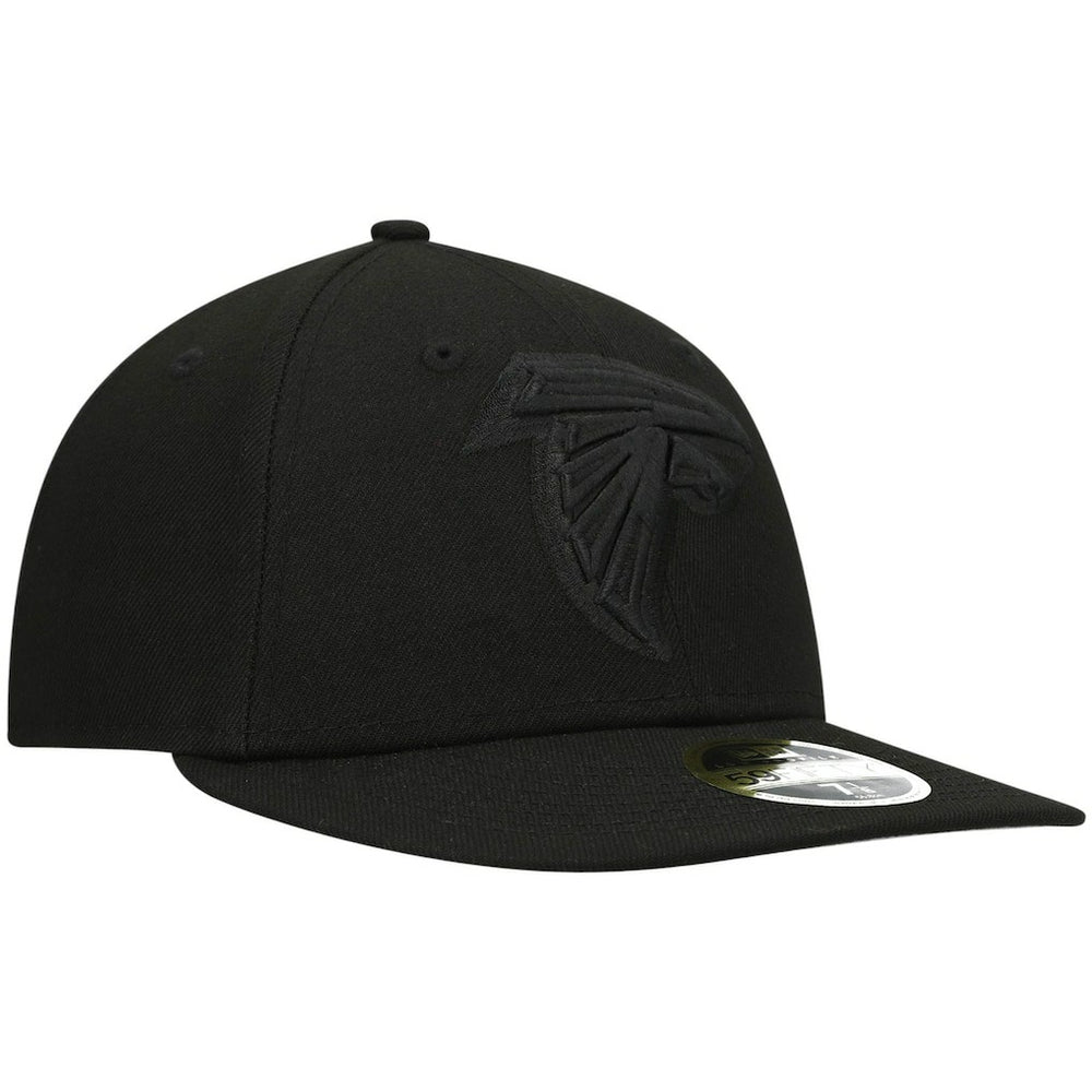 Atlanta Falcons New Era Black on Black Low Profile 59FIFTY II Fitted Hat Black | NFL