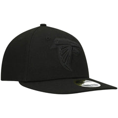 Atlanta Falcons New Era Black on Black Low Profile 59FIFTY II Fitted Hat Black | NFL