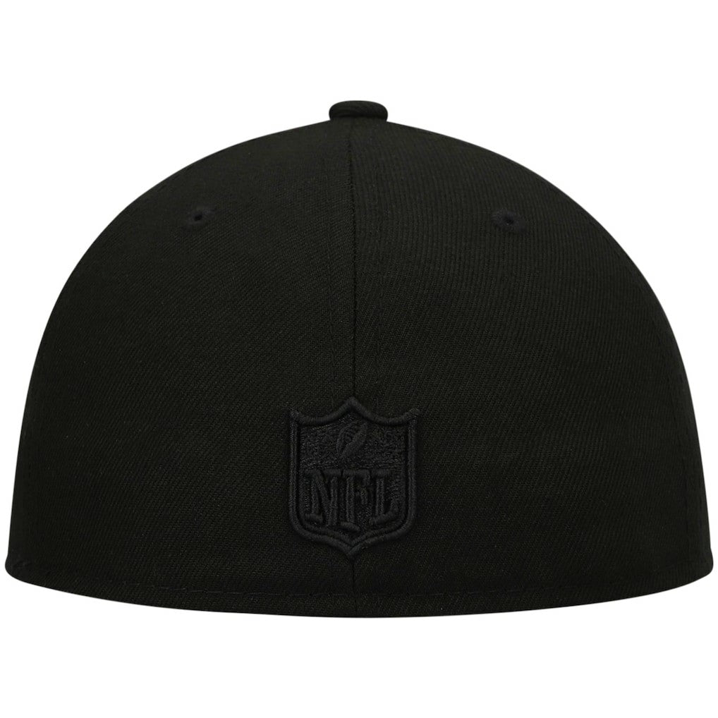 Atlanta Falcons New Era Black on Black Low Profile 59FIFTY II Fitted Hat Black | NFL