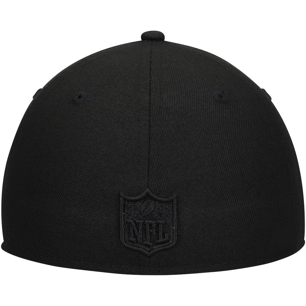 Detroit Lions New Era Black on Black Low Profile 59FIFTY II Fitted Hat Black | NFL