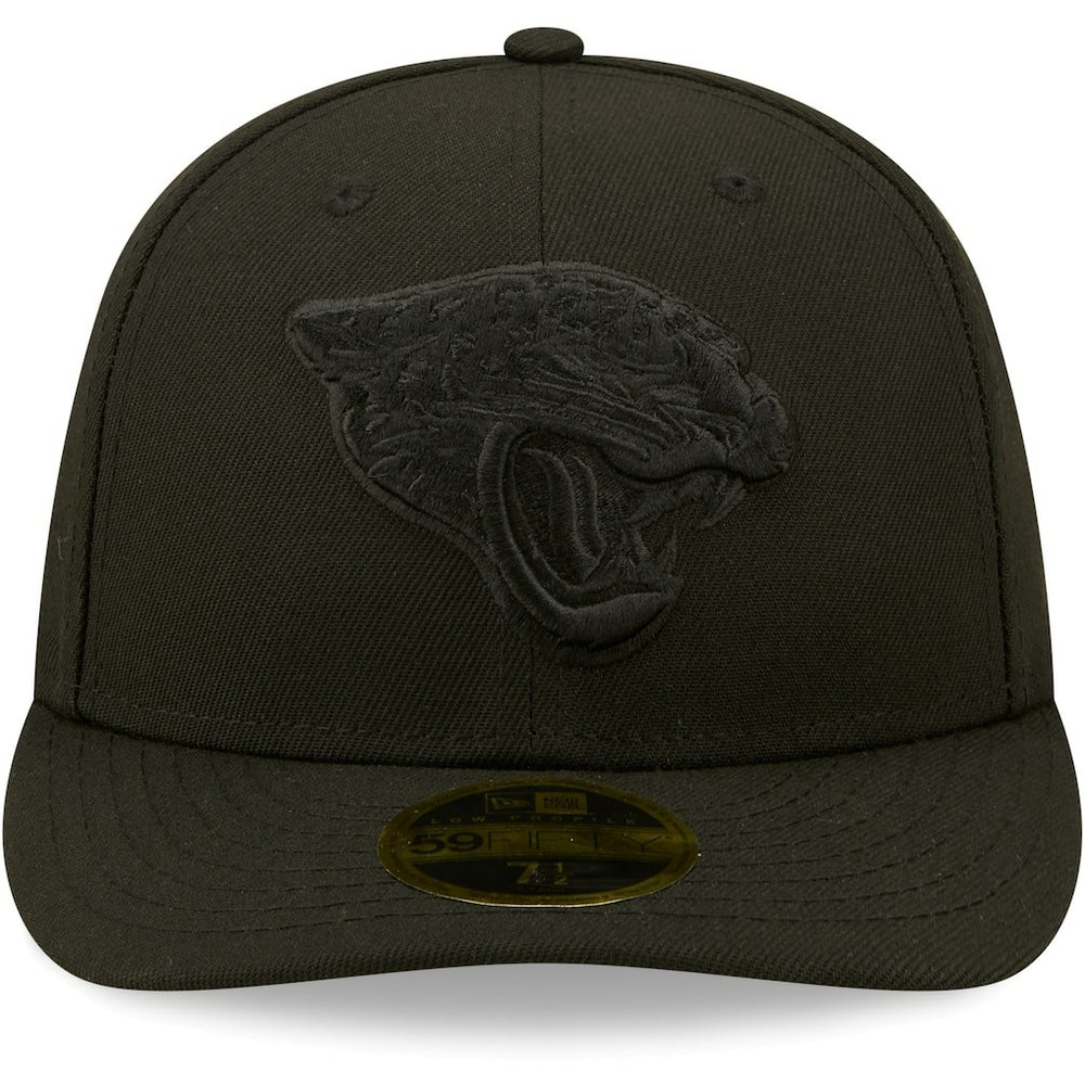 Jacksonville Jaguars New Era Black on Black Low Profile 59FIFTY II Fitted Hat Black | NFL