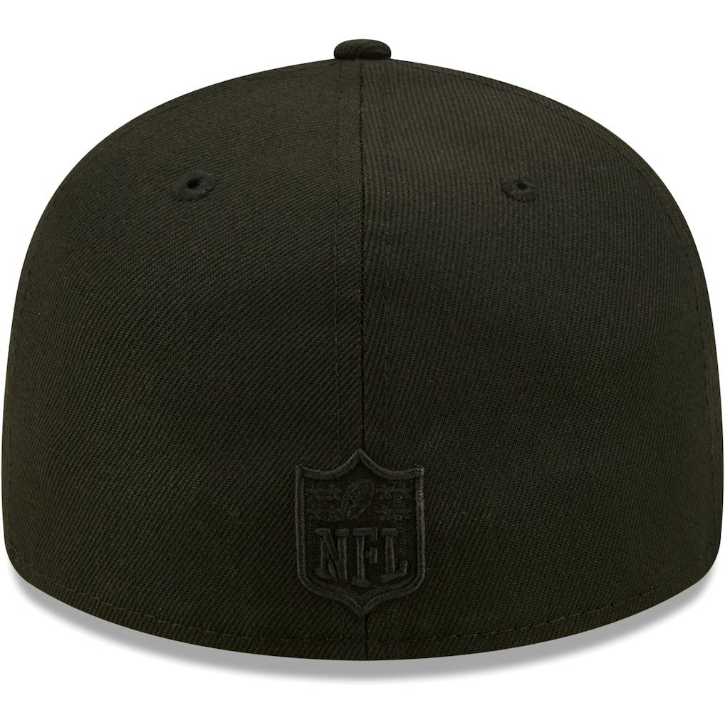 Jacksonville Jaguars New Era Black on Black Low Profile 59FIFTY II Fitted Hat Black | NFL