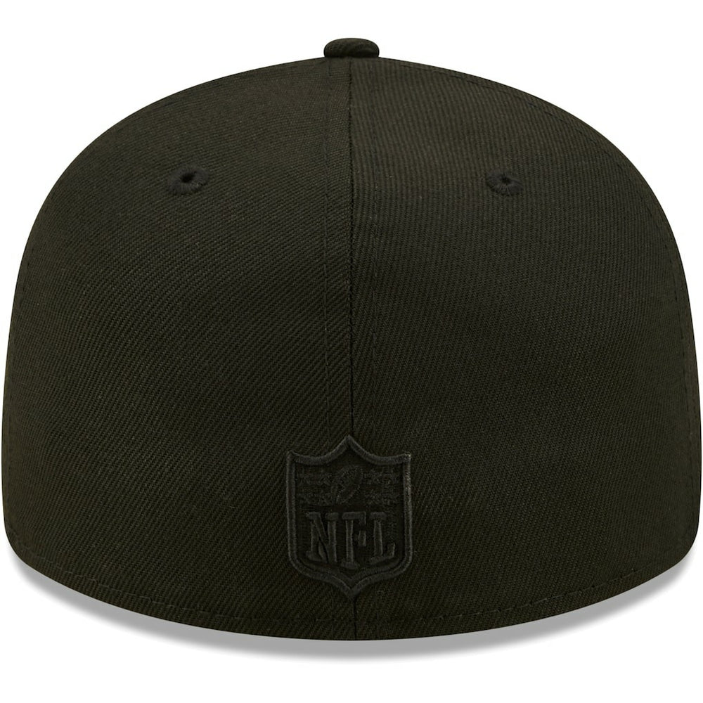 Jacksonville Jaguars New Era Black on Black Low Profile 59FIFTY II Fitted Hat Black | NFL