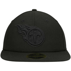 Tennessee Titans New Era Black on Black Low Profile 59FIFTY II Fitted Hat Black | NFL