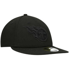 Tennessee Titans New Era Black on Black Low Profile 59FIFTY II Fitted Hat Black | NFL