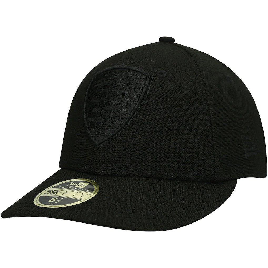 Baltimore Ravens New Era Black on Black Low Profile 59FIFTY II Fitted Hat Black | NFL