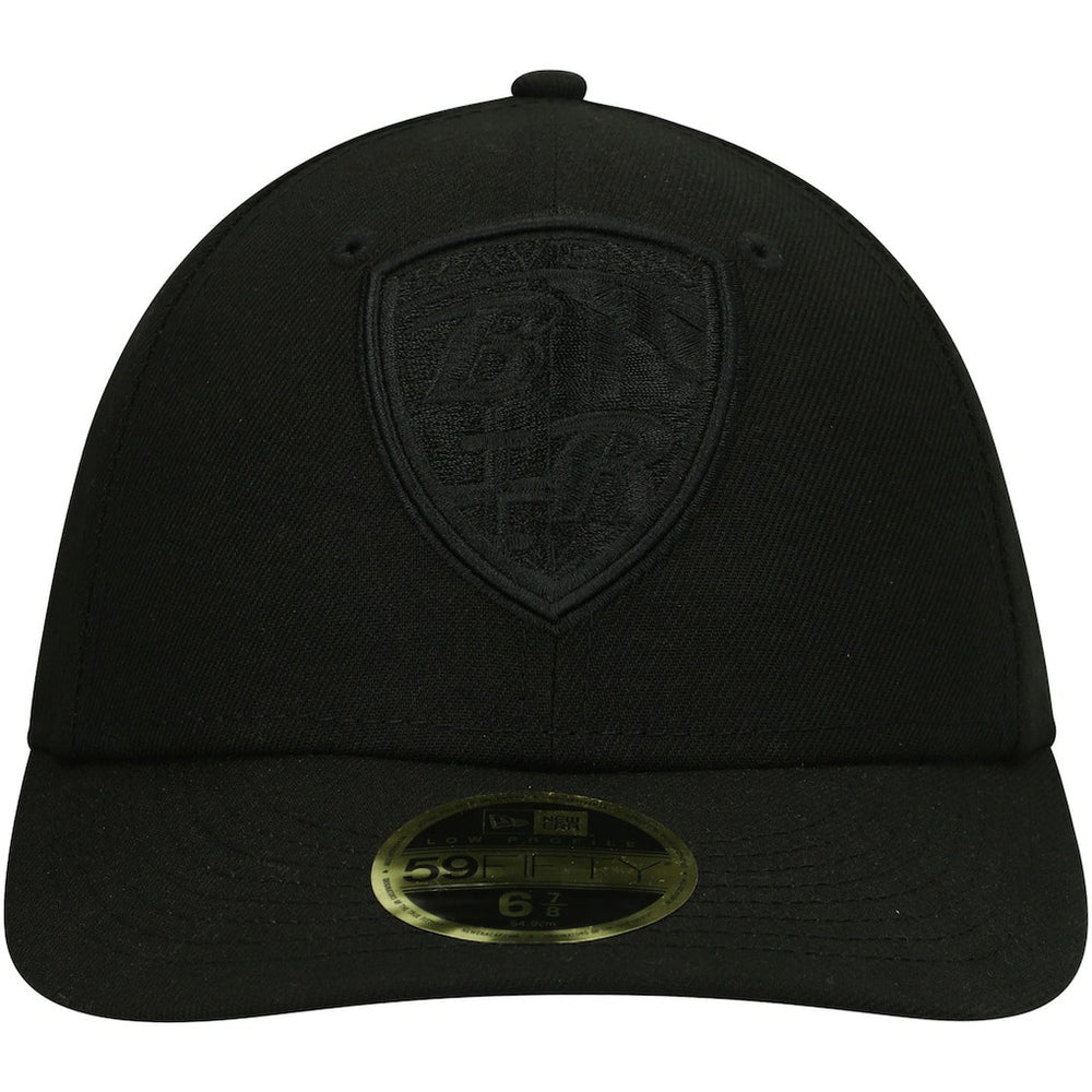 Baltimore Ravens New Era Black on Black Low Profile 59FIFTY II Fitted Hat Black | NFL