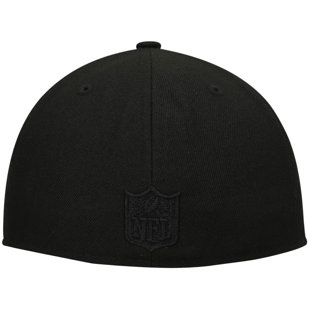 New Orleans Saints New Era Historic Logo Black on Black Low Profile 59FIFTY II Fitted Hat Black | NFL