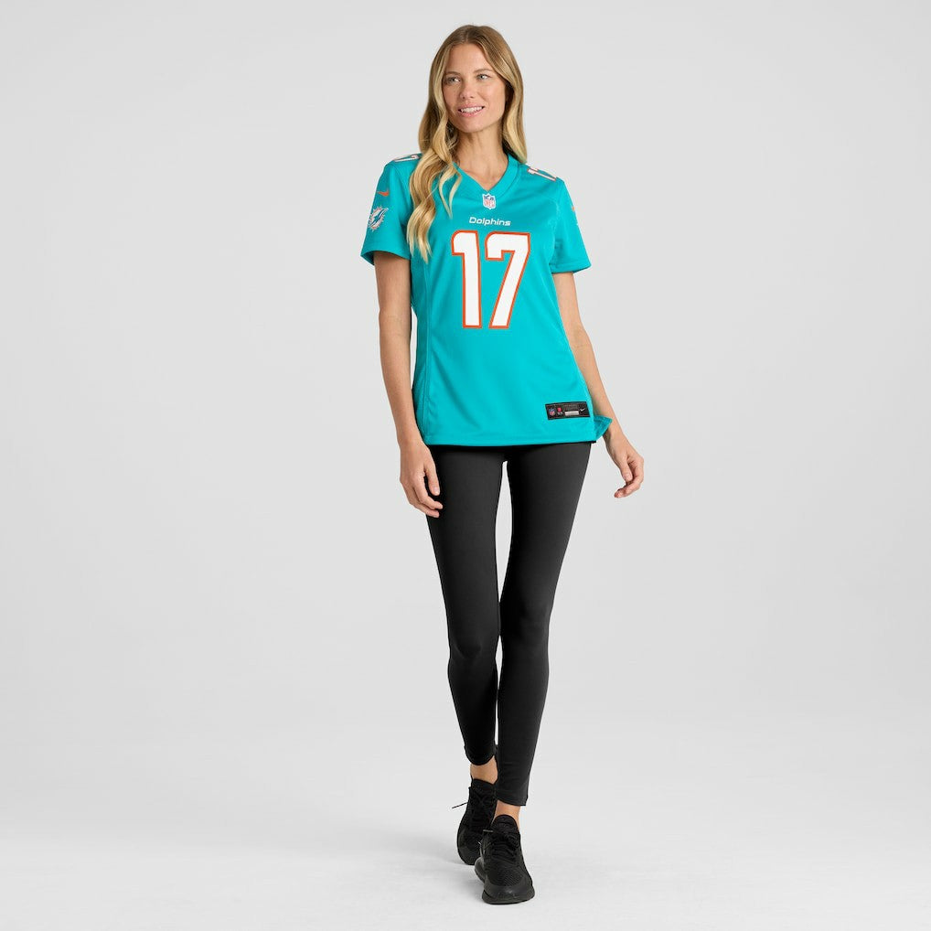 Jaylen Waddle Miami Dolphins Women's Game Player Jersey Aqua | Nike for Sale