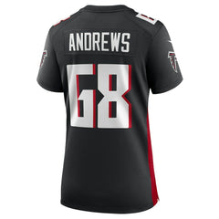 Josh Andrews Atlanta Falcons Women's Game Player Jersey Black | Nike for Sale