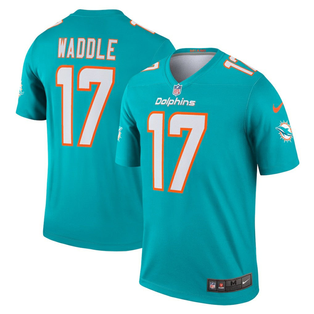 Jaylen Waddle Miami Dolphins Legend Player Performance Top Aqua | Nike for Sale